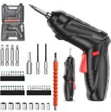 Cordless Electric Screwdriver Kit, Rechargeable Lithium-Ion Drill Driver with Lithium Locking System, Low-Voltage Handheld Suitable for DIY, Electronics Repair - Image 2