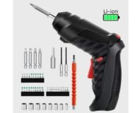 Cordless Electric Screwdriver Kit, Rechargeable Lithium-Ion Drill Driver with Lithium Locking System, Low-Voltage Handheld Suitable for DIY, Electronics Repair - Image 3