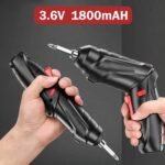 Cordless Electric Screwdriver Kit, Rechargeable Lithium-Ion Drill Driver with Lithium Locking System, Low-Voltage Handheld Suitable for DIY, Electronics Repair - Image 4