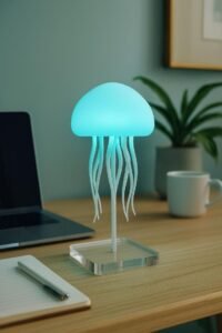 Rotating Jellyfish Lamp RGB LED – Decorative Lamp for Kids Room, Living Room - Image 3