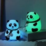 1pc Cute Cartoon Image Panda Silicone Lamp, soft light, three adjustable light gears with timer, suitable for living room bedroom ,office ,night lighting gift for your family - Image 3