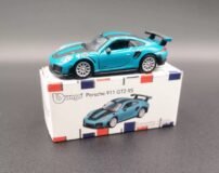 Bburago Porsche 911 GT2 RS Turquoise Blue Die-Cast Model Car – 1:64 Scale Collectible Miniature Supercar